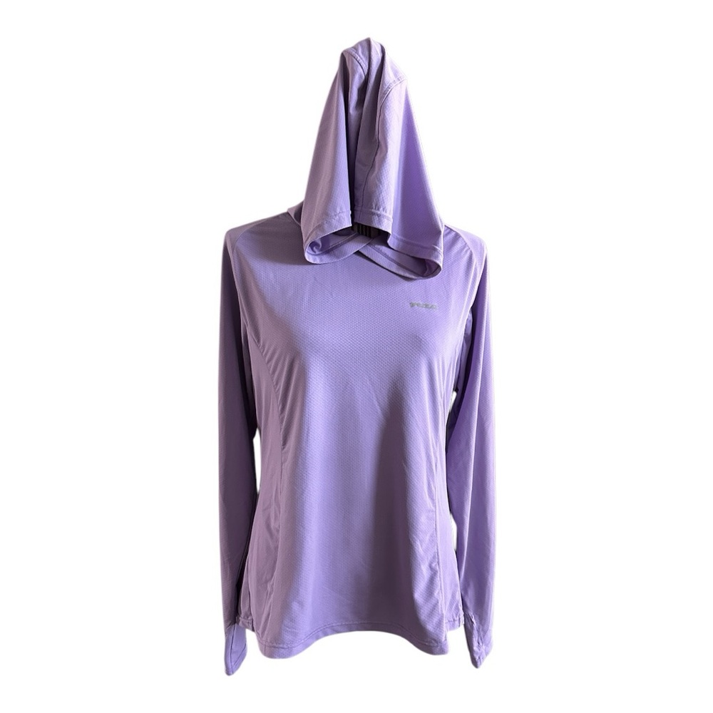 Purple Long Sleeve Top hoodie TSLA large uv ray protection guard